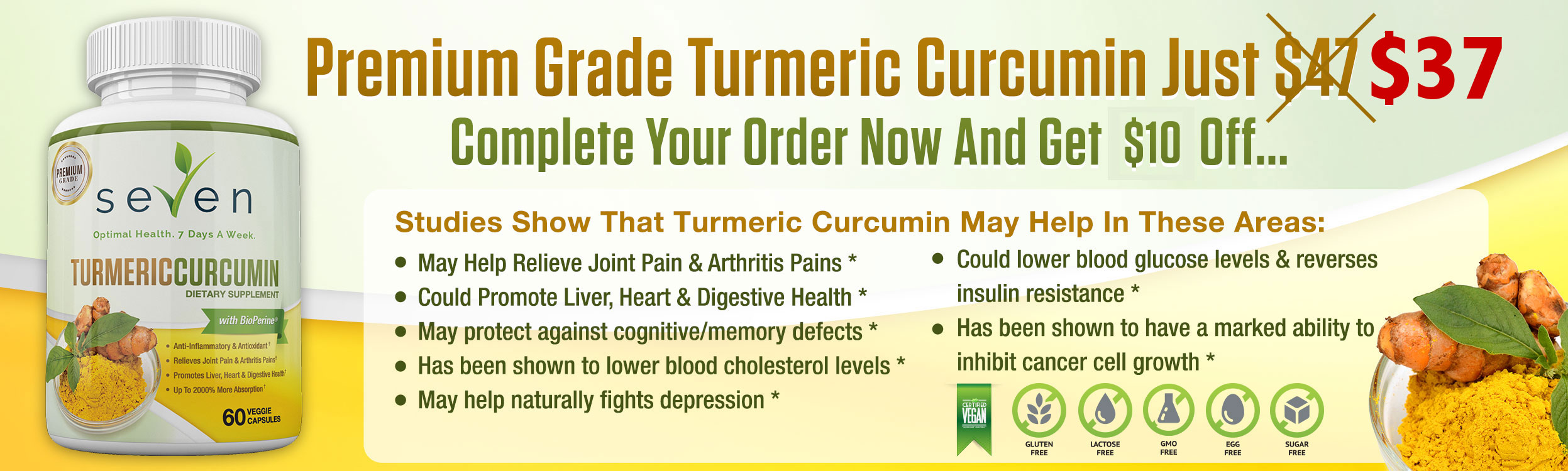 Premium Grade Turmeric Curcumin